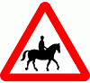 DOT No 550.1  Beware of Accompanied Horses  safety sign