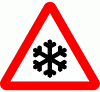 DOT No 554.2 Beware of Ice or snow  safety sign