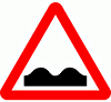 DOT No 556 Uneven road Surface  safety sign