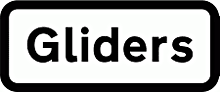 DOT NO 558.2 Gliders  safety sign