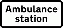 DOT NO 563 Ambulance  safety sign