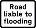 DOT NO 563 Flooding  safety sign
