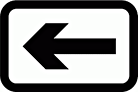 DOT NO 573 Arrow  safety sign