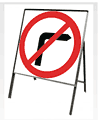 612 No right turn  safety sign