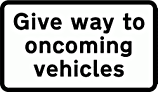 DOT NO 615.1 Give way  safety sign