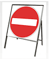 616 No entry  safety sign