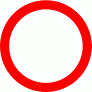 DOT No 617 No vehicles  safety sign