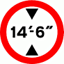 DOT No 629.2 Vehicle Height limit  safety sign