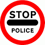 DOT No 633 Stop police  safety sign