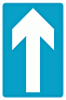 DOT No 652  One way traffic  safety sign