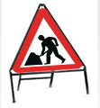 7001 Road Works  safety sign
