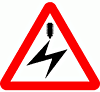 DOT No 779  Beware of Overhead cable  safety sign