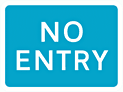 DOT NO 836 No entry  safety sign