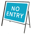 836 No entry  safety sign