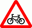 DOT No 950  Cycle route ahead  safety sign