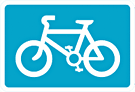 DOT NO 967 cycle  safety sign