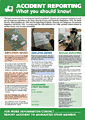 Accident Reporting Procedures  safety sign