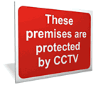 CCTV Protected sign  safety sign