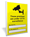CCTV Surveillance sign  safety sign