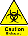 Caution Biohazard  safety sign