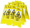 Caution ICE 10 Pack  safety sign