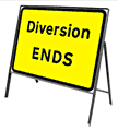 Diversion ends  safety sign