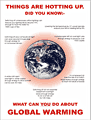 Global Warming Facts Poster  safety sign