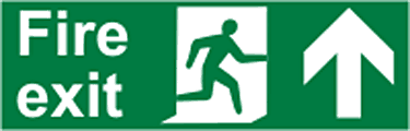 Fire exit ahead sign  safety sign