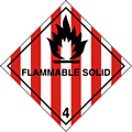 Flammable Solid Hazchem  safety sign