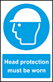 Head Protection outdoor sign  safety sign