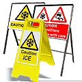  Ice Warning  safety sign