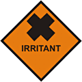 Irritant Hazchem  safety sign