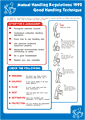 Manually Handling Regulations  safety sign