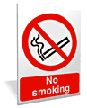 No Smoking outdoor sign  safety sign