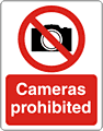 No cameras sign  safety sign