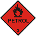 Petrol Hazchem  safety sign
