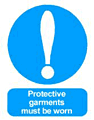 Protective Garments sign  safety sign
