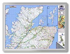 Regional Road Map 1 - Northern Scotland, Orkney & Shetland  safety sign