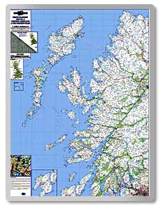 Regional Road Map 2 - Western Scotland & the Western Isles  safety sign