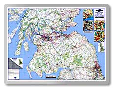 Regional Road Map 3 - Southern Scotland & Northumberland  safety sign