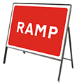 Ramp  safety sign