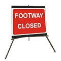 Footway Closed 600mm x 450mm  safety sign