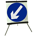 Keep Left Flexible Roll-up Sign  safety sign