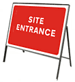 Site entrance  safety sign
