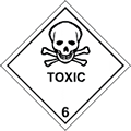 Toxic Hazchem  safety sign