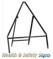 Triangle Road Sign Frame Stanchion  safety sign