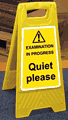 Quiet - Exam in Progress  safety sign