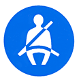 Wear Seatbelts sign  safety sign