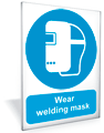 Wear Welding Mask outdoor sign  safety sign