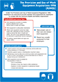 Work Equipment Use Regulations  safety sign